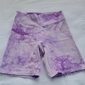 Ivivva Lavender Tie-Dye Bike Shorts
